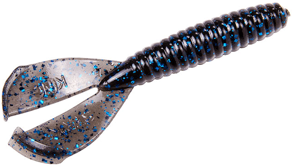 SK RAGE TWIN TAIL GRUB BLK BLU FLK - for sale