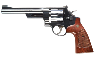 S&W 27 CLASSIC 357MAG 6.5" AS BLUED CHECKERED WOOD GRIPS - for sale