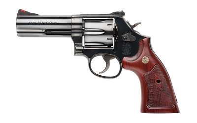 S&W 586 CLASSIC 357MAG 4" AS 6-SHOT BLUED WOOD - for sale