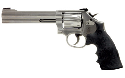 S&W 617 22LR 6" AS 10-SHOT STAINLESS STEEL RUBBER - for sale
