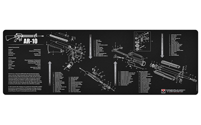 TEKMAT ARMORERS BENCH MAT 12"X36" AR-10 BLACK - for sale