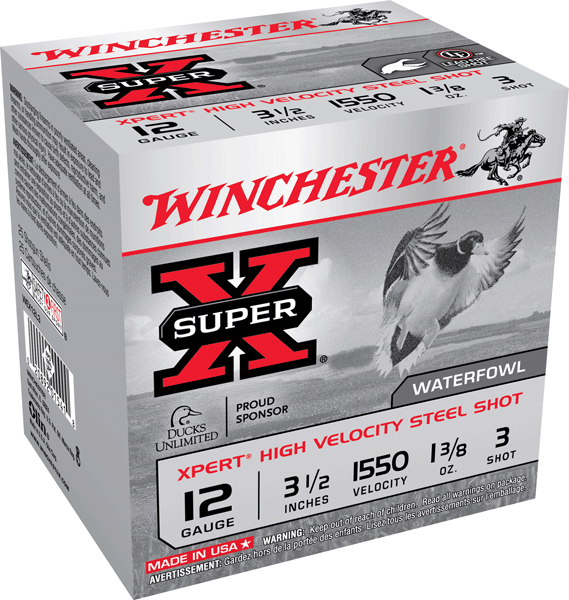 WINCHESTER XPERT STEEL 12GA 3.5" 1-3/8OZ #3 25RD 10BX/CS - for sale
