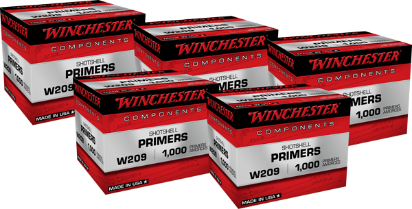 WINCHESTER PRIMERS 209 SHOTSHELL 5000 PACK CASE - for sale