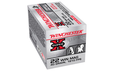 WINCHESTER SUPER-X 22WMR 40GR JHP 1910FPS 50RD 40BX/CS - for sale